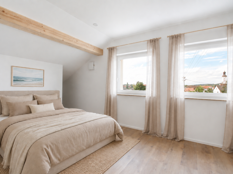 Schlafzimmer Möbliert über KI Schlafzimmer Möbliert über KI